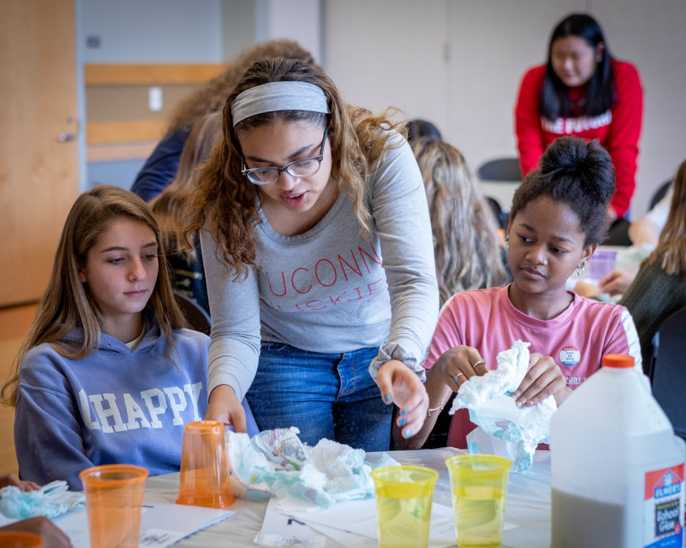 sisters in stem females doing work